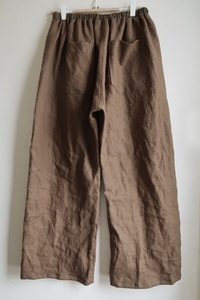  hand made W flax * easy pants 6 ( height 93.. width 27) natural clothes 