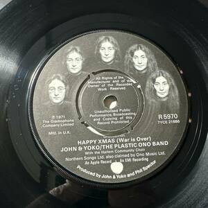 John Lennon☆John & Yoko & The Plastic Ono Band - Happy Xmas (War Is Over)☆UK ORIG 7″