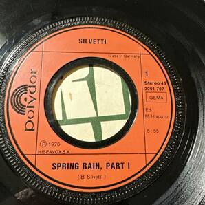 Silvetti - Spring Rain ☆ 5：５５ロングバージョン！☆ドイツ ORIG 7″☆電気グルーブ「シャングリラ」元ネタ☆DISCO/Free Soul Classicの画像5