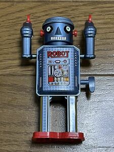 * antique robot *R-35*zen my * tin plate robot * box attaching * increase rice field shop corporation *