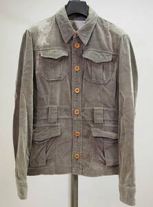 kolor color 09SS velour military jacket 2 khaki made in Japan 