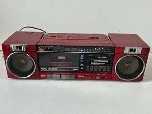 Hj607*Victor Victor * radio-cassette PC-R70 PC-70 stereo cassette deck radio cassette red red audio electrification only retro that time thing 