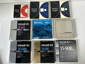 Tj637* open reel tape *SONY/ Sony maxell/mak cell AMPEX/ Anne peks tape set together 