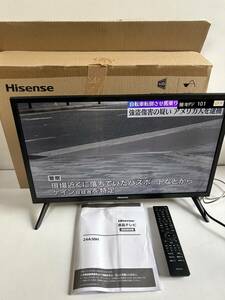 Aj375◆Hisense ハイセンス◆液晶テレビ 24A30H 24型/24インチ 22年製 リモコン付き