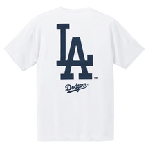 ★限定★新品タグ付き/MLB公式 Los Angelesロサンゼルス・dodgersドジャース 大谷翔平デコピン 半袖TシャツホワイトビックLA/L■在庫限り■_画像1