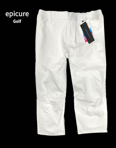  с биркой 9350 иен .# epi кий ru(epicure) лето. раунд . рекомендация!3/4 длина легкий Golf брюки белый /XXL# ограниченное количество #