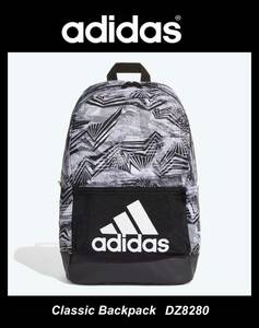  tag equipped 4389 jpy ./adidas FYO28 DZ8280 [ Classic Logo backpack AOP BLK/WHT/WHT 23L]#1 point only #