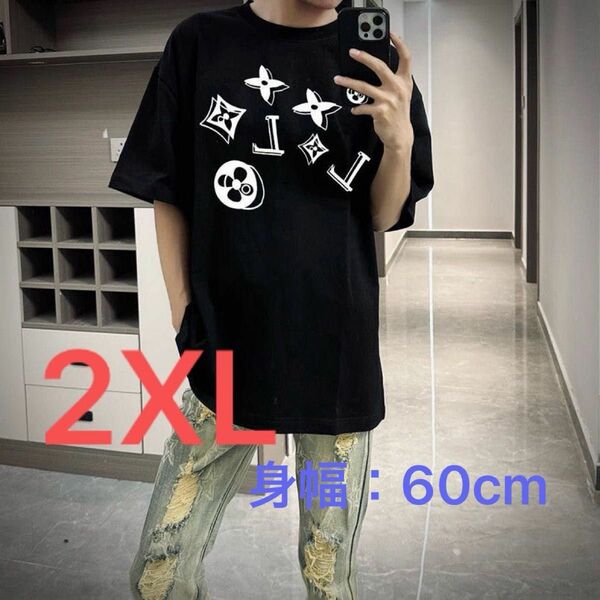 半袖Tシャツ 黒 高品質　2XL
