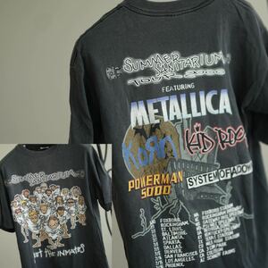 2000 summer sanitarium tour metallica Korn System of a down powerman 5000 VINTAGE tee M Tシャツ メタル メタリカ リンキンパーク