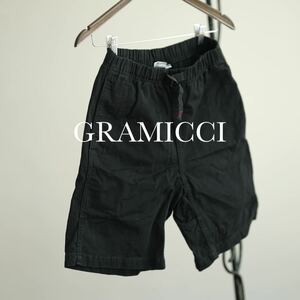 gramicci グラミチ ハーフパンツ 黒 ショーツ ショートパンツ S 半ズボン 古着 メンズ 