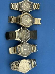 CASIO Casio quartz men's wristwatch 5 point summarize junk control number 6-A132