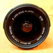 e★050 オートフォーカスレンズまとめて3点①SIGMA ZOOM 28-80 1:3.5-5.6②TOKINA AF 28-80 1：3.5-5.6③CANON ZOOM EF 35-80 1:4-5.6/60_画像3