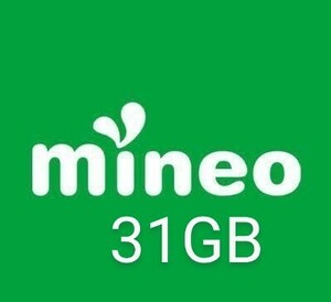 【迅速発行】mineo 31GB マイネオ パケットギフト【匿名配送】