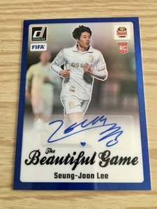 PANINI DONRUS SOCCER 2023-2024 Beautiful Game Autographs Blue Seung-Joon Lee FC Seoul 1/4