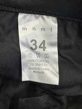 ミニマル パンツ mnml デニム Gパン ジーンズ スキニーパンツ メンズ 黒 X11 ブラックデニム　W34_画像4