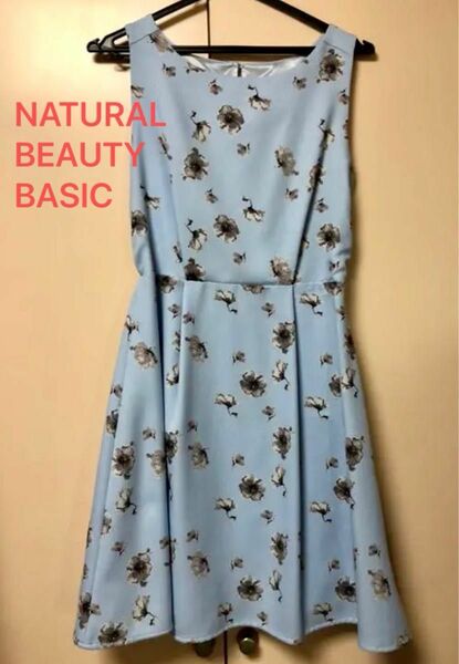 NATURAL BEAUTY BASIC 花柄ワンピース