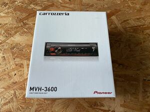 新品未使用【MVH-3600】カロッツェリア carrozzeria パイオニア Pioneer USB iPhone スマホ カーオーディオ AUX 1DIN 