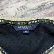 M3795 BURBERRY GOLF バーバリーゴルフ　ゴルフ半袖ポロシャツ　Mサイズ　メンズ　黒　三陽商会　日本製　綿100％　ゴルフウェア_画像3