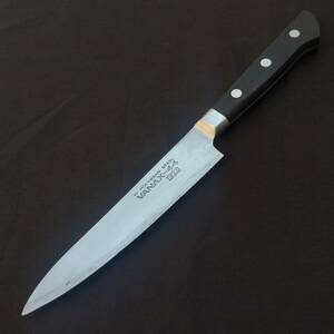 ペティナイフ 小型包丁 洋包丁 HI MOLYBDAN STEEL VANAX-44 ピスター 刃長約150㎜ 両刃 鍔付 庖丁 Japanese Petty Knife　【5042】