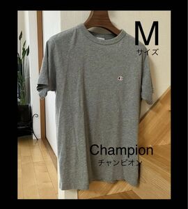 Mサイズ チャンピオン 半袖 Tシャツ ヘリテイジ　グレー Champion コットン素材