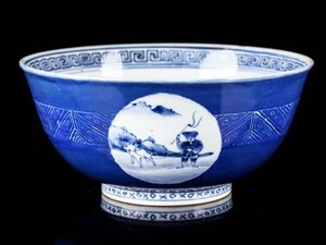 【琴》送料無料 中国美術 時代 瑠璃鉢 WK875