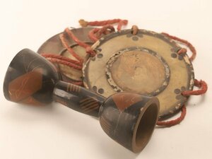 [ кото } бесплатная доставка времена традиционные японские музыкальные инструменты лакировка тамбурин без тарелочек кожа есть WJ513