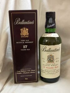 バランタイン17年　スコッチウイスキー 未開栓　（80サイズ）