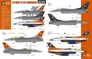 トゥーボブス 48-281 1/48 F-16C/D プレス・トゥ・テストアニバーサリー