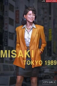 ライフミニチュア LMCG001 75mm(1/24) CITY GIRLS No.1 - Misaki Tokyo 1989