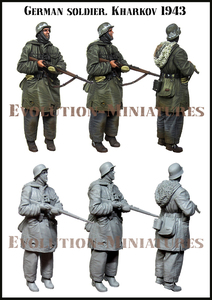 エボリューション EM-35222 1/35 WWII ドイツの兵士 ハリコフ 1943(12)(1体)