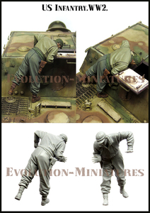  Evolution EM-35189 1/35 WWII storm Tiger . inspection make America .(2)(1 body )