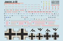 プリントスケール 72494 1/72 Ju 88 戦闘航空団 西部戦線_画像4