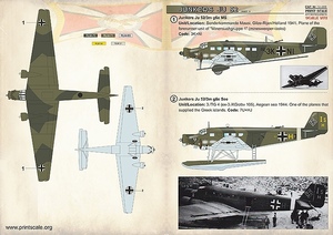 プリントスケール 72-299 1/72 ユンカース Ju52 Part3