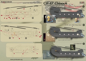 プリントスケール 72-041 1/72 CH-47 チヌーク