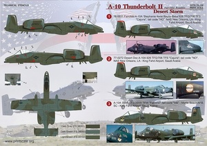 プリントスケール 72-102 1/72 A-10 サンダーボルト II