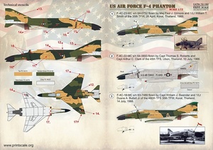 プリントスケール 72-192 1/72 アメリカ空軍 F-4 ファントム