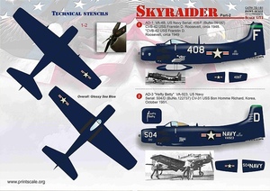  принт шкала 72-181 1/72 A-1 Sky Raider Part 2