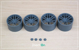 ZoomOn ZR110-18 1/24 18インチ 18'' エンケイ RA039 ホイールセット(タミヤ用)