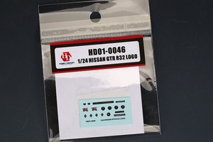 ホビーデザイン HD01-0046 1/24 ニッサン GTR R32 メタルロゴ