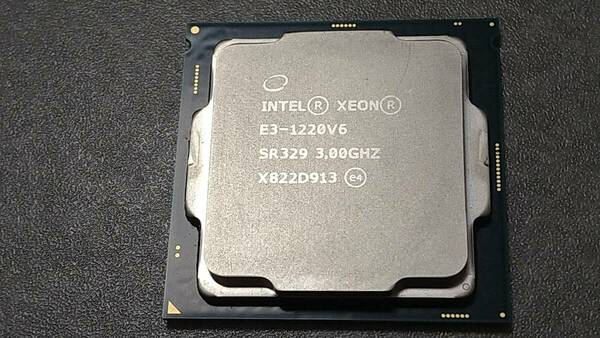 Intel★CPU【 XEON ES-1220V6・SR329 3.00GHz 】送料込/中古