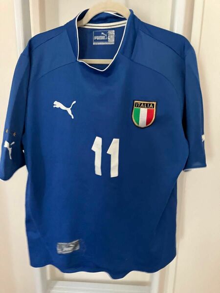 PUMA プーマ イタリア代表　ユニフォーム　 サッカーシャツ　ゲームシャツ　青　Mサイズ