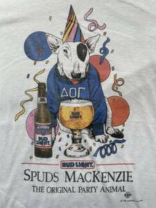 80s 1980s 80年代 バドワイザー バドライト USA製 ヴィンテージ Tシャツ 古着 アメカジ ビール 犬 レトロ 