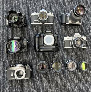 MINOLTA ミノルタ /大量 フィルムカメラ ボディ レンズ/付属品/動作未確認 まとめて ジャンク セット まとめ NM019