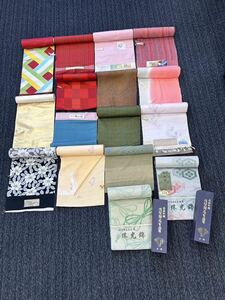 . clothes shop adjustment goods / cloth together silk / other / put on shaku / feather shaku / obi /16/ NM016