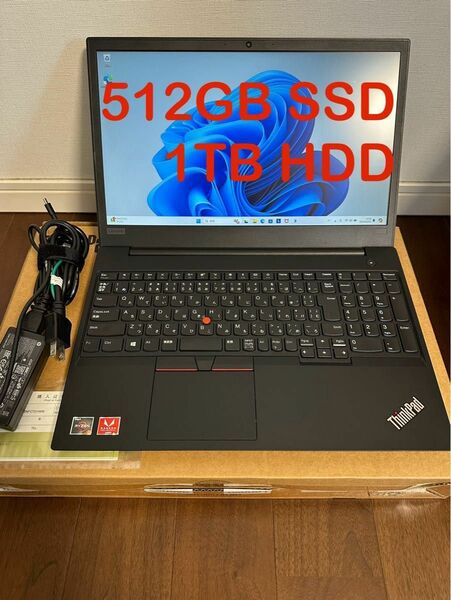 最終LenovoThinkPadE595AMDRyzen5 3500U2.1GHz 8GBDDR4 1TBHDD 512GBSSD