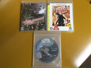 PS3-035 PS3 アースディフェンスフォース&レインボーシックス ベガス&コール オブ デューティ ブラックオプス 3本セット! 動作確認〇