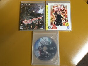 PS3-035 PS3 アースディフェンスフォース&レインボーシックス ベガス&コール オブ デューティ ブラックオプス 3本セット！ 動作確認〇