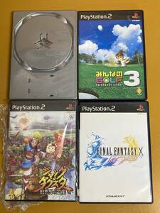 PS2-057 お得4本セットPS2 ジャック×ダクスター ＆ みんなのGOLF3 ＆ ファイナルファンタジーＸ & ラチェット＆クランク 動作確認済