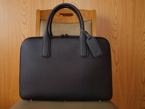  large . made bag (.......) high class briefcase black [ beautiful goods used ]1171-G piccolo -ne key holder attaching gento*pikola
