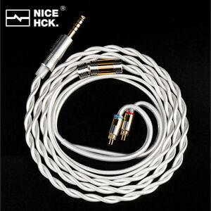 【新品】NICEHCK Snowcat 6N銀メッキ単結晶銅+6N単結晶銅 2pin 4.4mm